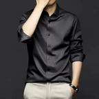 Camisa-Social-de-Seda-em-Gelo-Calviori-Preto