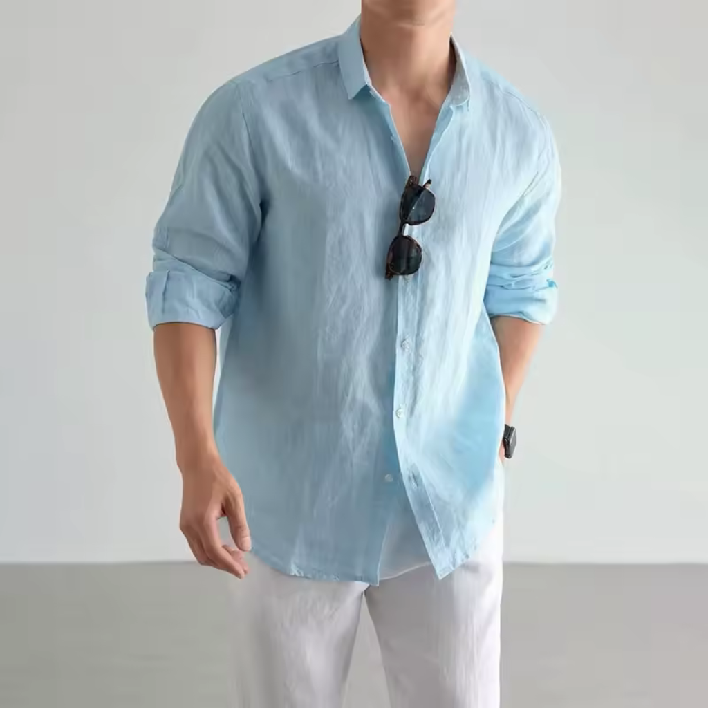 Camisa-de-Linho-Calviori-Capri-Blue-3