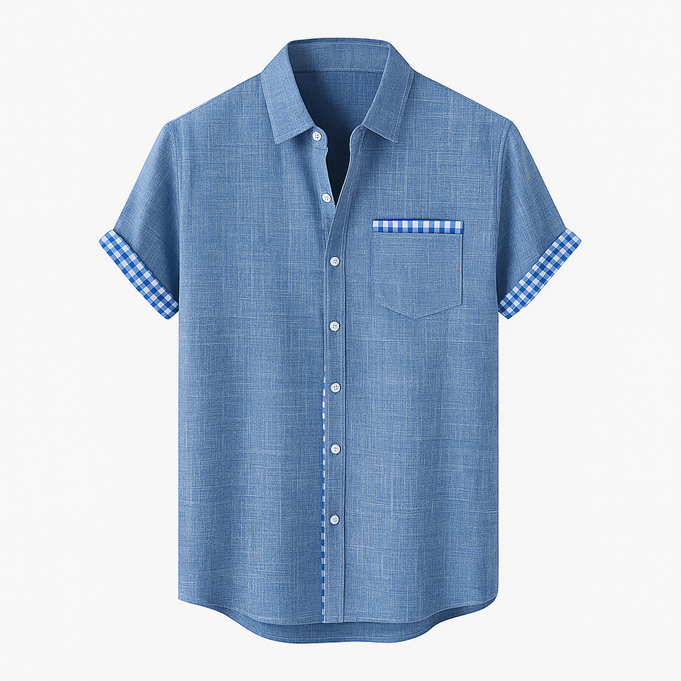 Camisa-de-Linho-Masculina-Calviori-Marino-1
