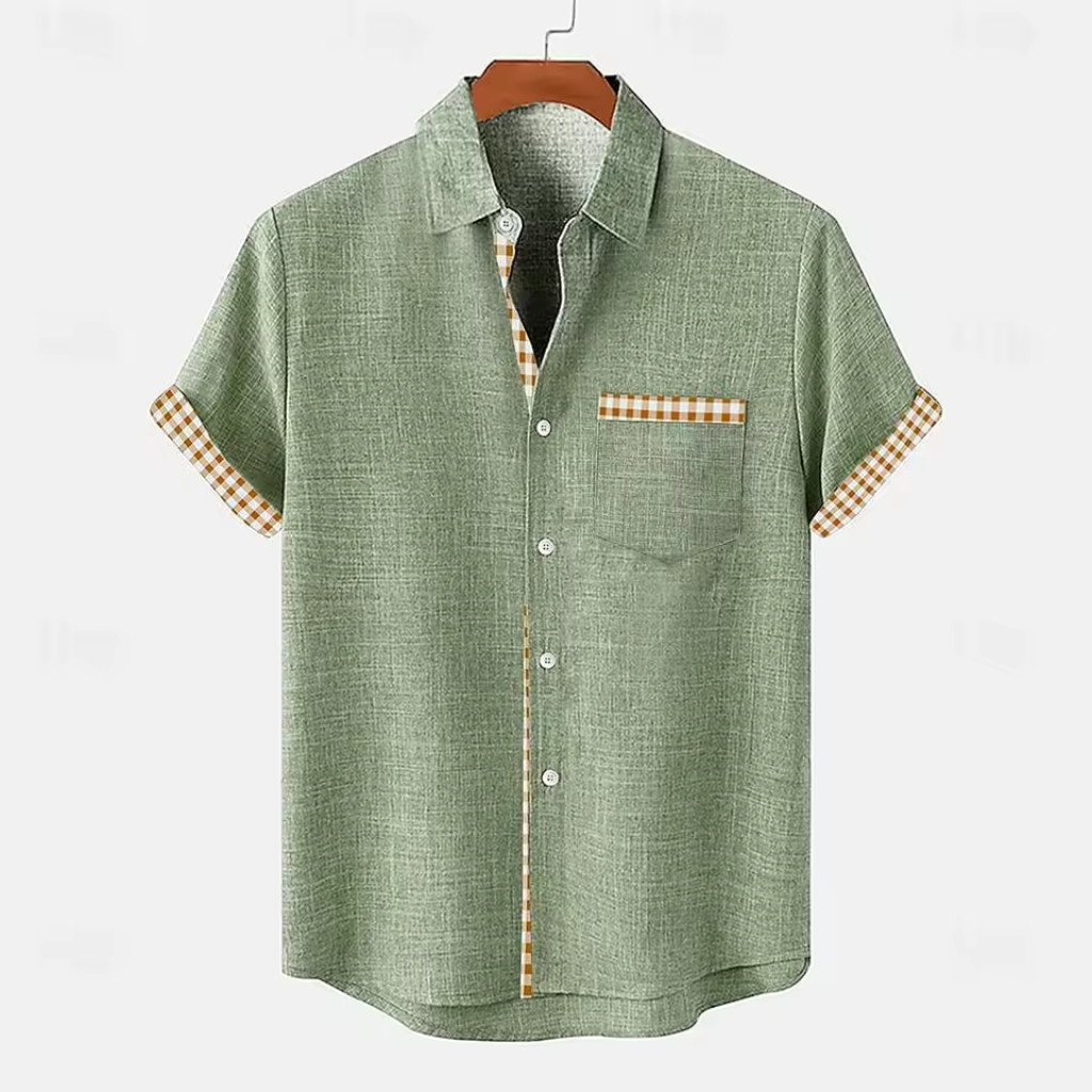 Camisa-de-Linho-Masculina-Calviori-Marino-3