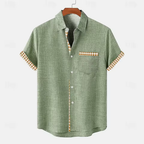 Camisa-de-Linho-Masculina-Calviori-Marino-3