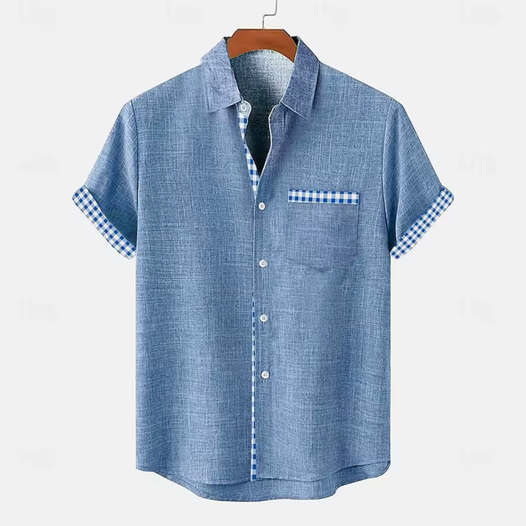 Camisa-de-Linho-Masculina-Calviori-Marino-5
