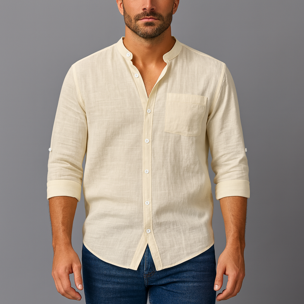 Camisa-de-Linho-Masculina-Calviori-Roma-2
